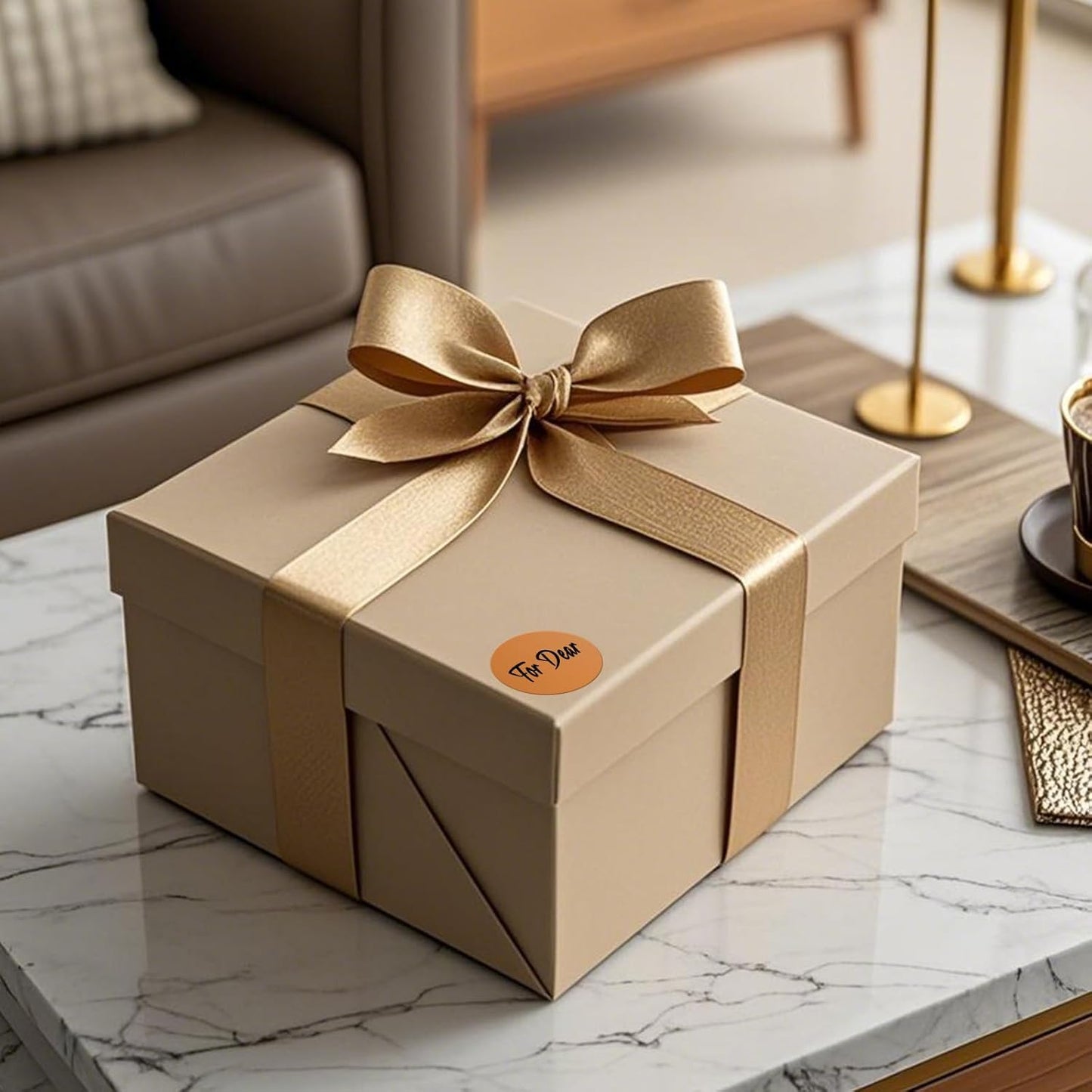 1000 PCS Round Stickers 1.5 Inch Vinyl Orange Colored Dot Sticker Roll Removable Color Coding Circle Labels for Inventory Garage Sale Price Tags