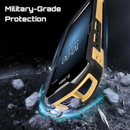 TC51 TC52 TC56 TC57 TC510K Case with Hand Strap - Protective & Ergonomic for Zebra Handheld Barcode Scanners SG-TC5X-EXO1-01 SG-TC5X-EXONHS-01 (Black-Yellow Blend)