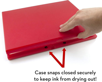 MaxMark Industrial Stamp Pad - Extra Large 9.25" x 12.25" Stamp Pad - Olive Green Ink