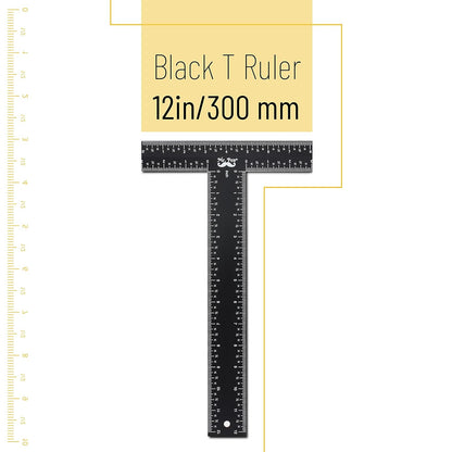Mr. Pen - T Square, T Ruler, 12 inch Metal Ruler, T Square Ruler, Drafting Tools, Architect Ruler, Set Square, Drafting Ruler, Tsquare, Truler, Architectural Triangle, Tee Ruler, L Square, Scale Ruler