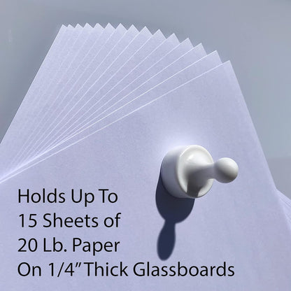 GLASSBOARD STUDIO Powerful Neodymium Magnets, Pawn-Shaped - Strong Fridge/Refrigerator and Whiteboard Magnet, Ideal for Office, Kitchen, Crafts - Rare Earth, Heavy Duty (2, Purple)