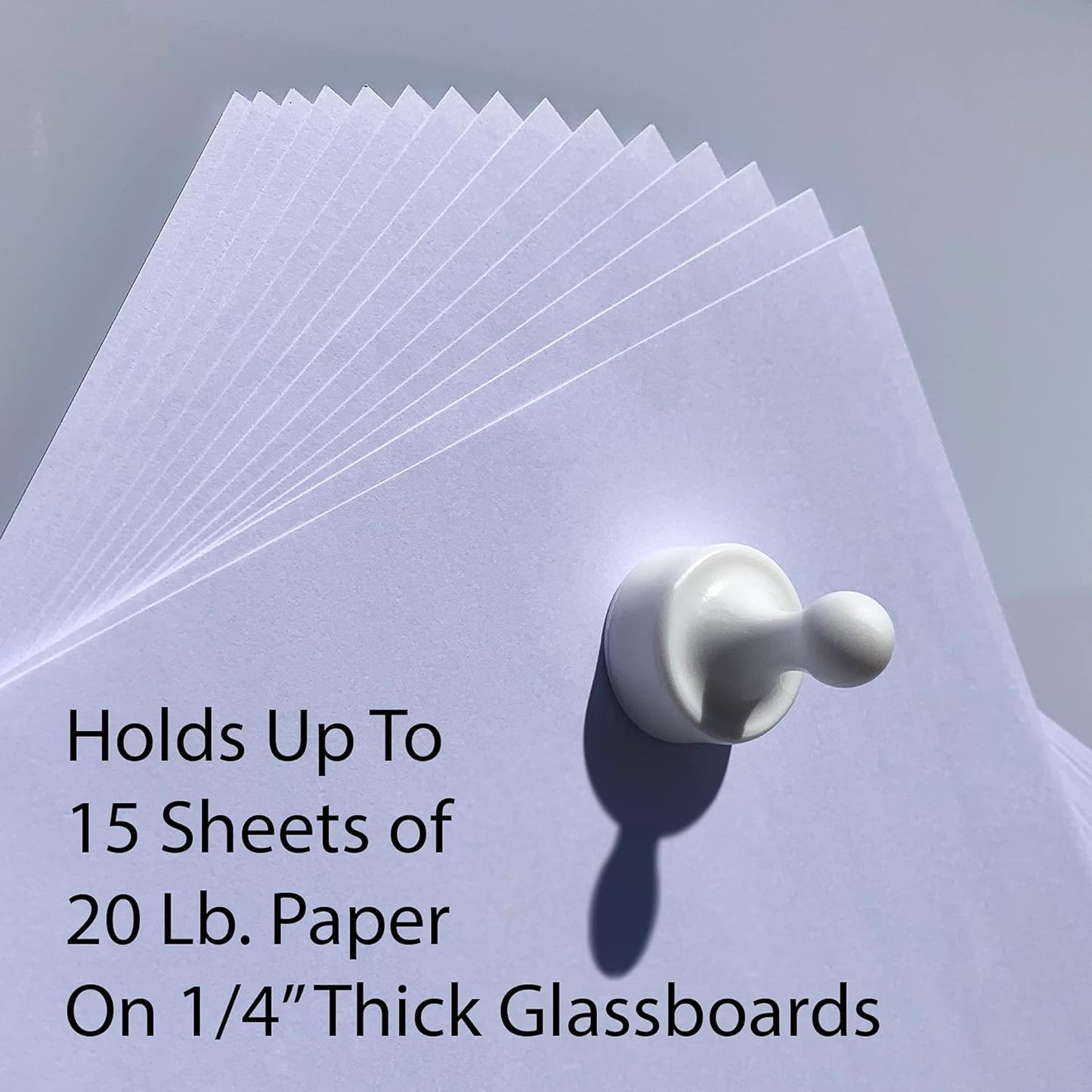 GLASSBOARD STUDIO Powerful Neodymium Magnets, Pawn-Shaped - Strong Fridge/Refrigerator and Whiteboard Magnet, Ideal for Office, Kitchen, Crafts - Rare Earth, Heavy Duty (2, Yellow)