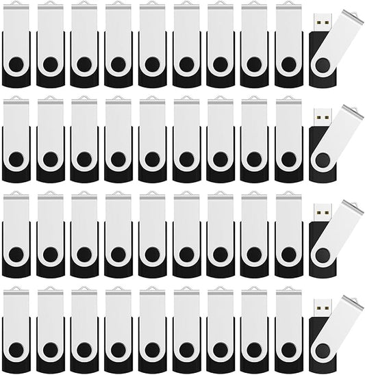 Aiibe 16GB Flash Drive 100 Pack USB Drives 16GB USB Flash Drives Bulk Thumb Drive USB 2.0 Memory Stick PenDrive, Black