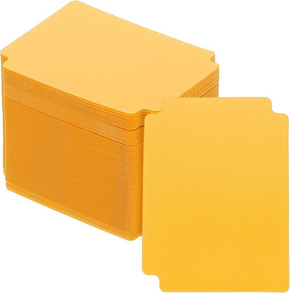PATIKIL Trading Card Dividers, 100 Pcs Index Card Football Card Sorter Storage Boxes Organizer Tray Accessories for Sports Game Baseball Card, Yellow