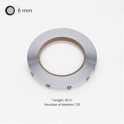 Revopoint 3D Marker Tape for 3D Scanning, 6.0 mm 3D Scanning Markers for 3D Scanners, 3D Tracking Dots Reference Point for Preventing Tracking Loss and Enhance Accuracy, 30 m Length with 725 Markers