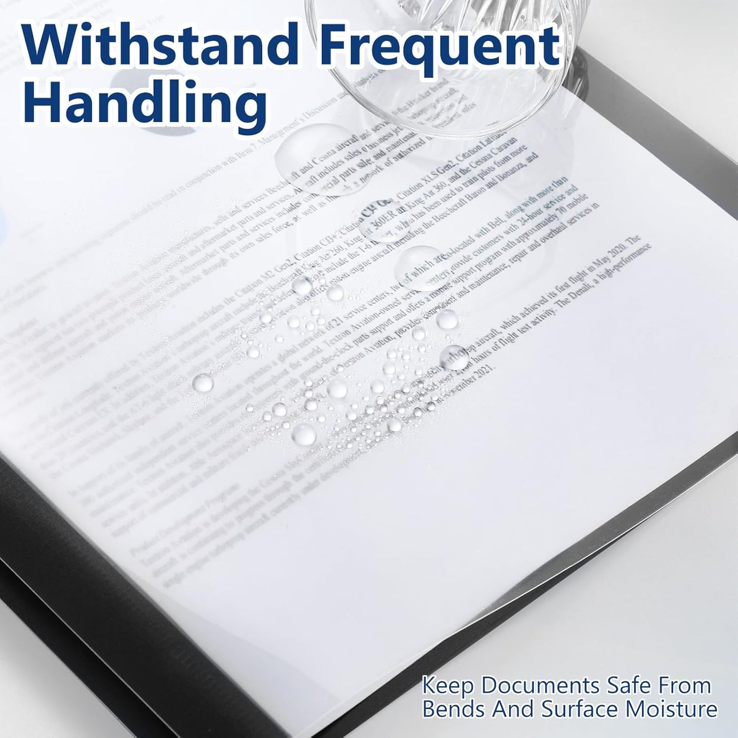 48 Pack Plastic Report Covers with 3 Prongs Presentation Folders Bulk, 100 Sheet Capacity, Clear Front Report Covers for Presentation Document Paper School Office Supplies (Dark Colors)