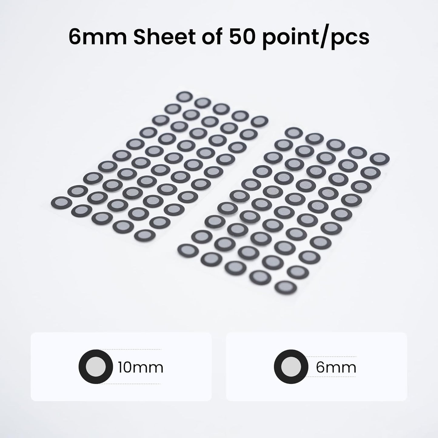 Revopoint 6.0 mm 3D Scanning Markers for 3D Scanners, 3D Tracking Dots, Reference Point Stickers, Diffuse Markers (1500 Points)