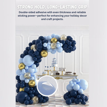 175pcs Double Sided Sticky Dots – Easy to Peel Sticky Dots,Clear Removable Sticky Tack Double Sided Tape Dots for Crafts, Posters, Balloons, and DIY Projects