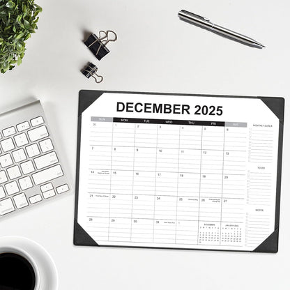 Desk Calendar 2025-2026 with Desk Mat – 22" x 17" Large Desk Pad Calendar Runs From Sep 2025 to Dec 2026, Office Supplies Desktop Monthly Calendar for Home & Office