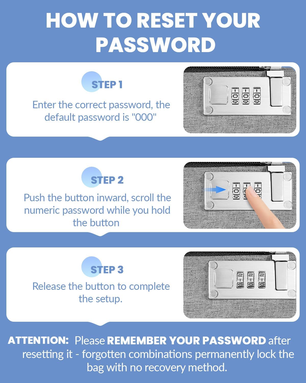 Money Bag with Lock, Aerthezu Cash Locking Bags with Zipper, Travel Safe Lockable Bank Bag, 2 Pack,Black & Grey - Size:5x8 Inches