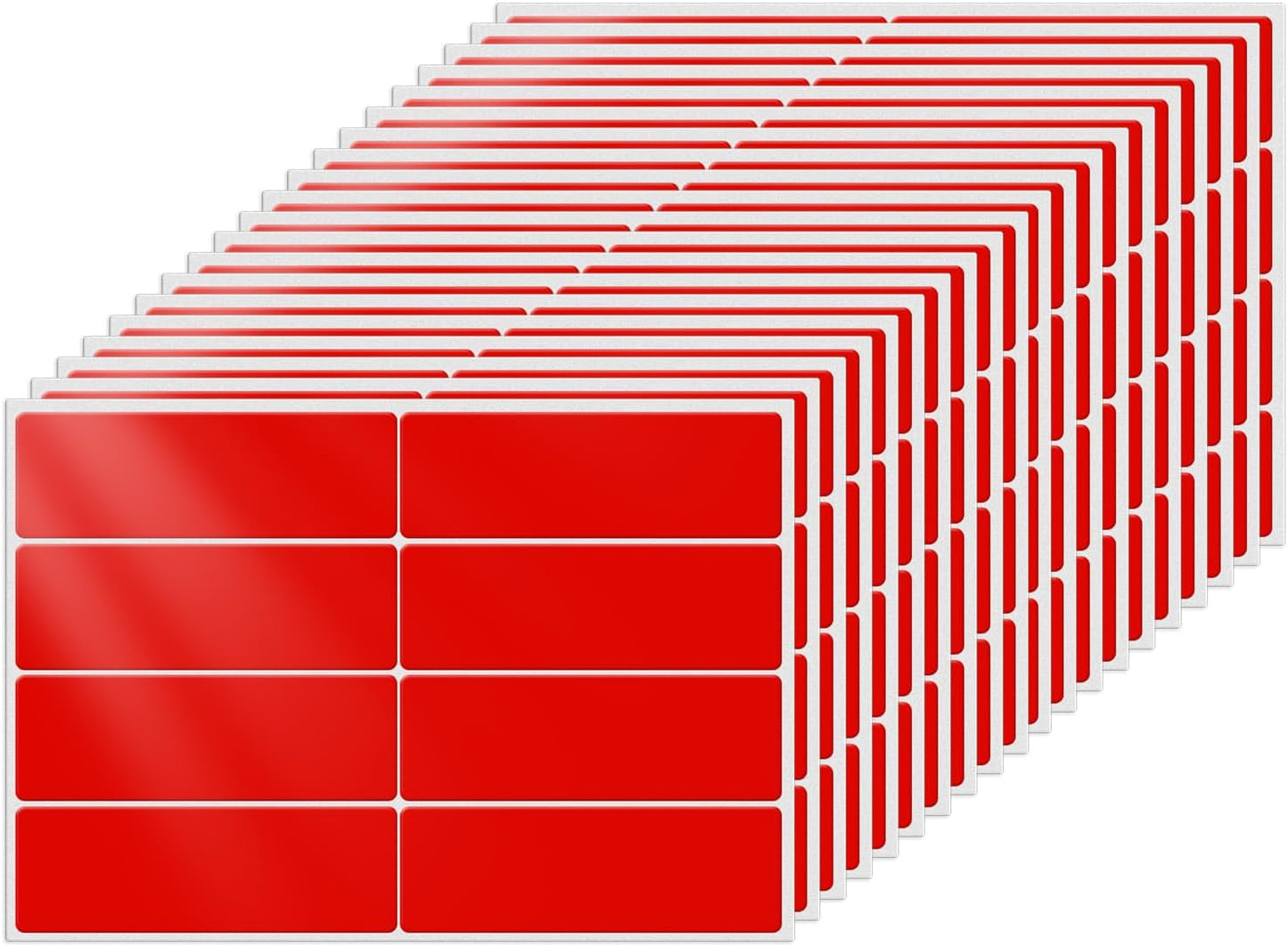 Color Coding Stickers Rectangle 3×1 Inch Vinyl Red Sticker Removable Waterproof Writable File Folder Moving Labels for Boxes Home Office Marking 160 PCS