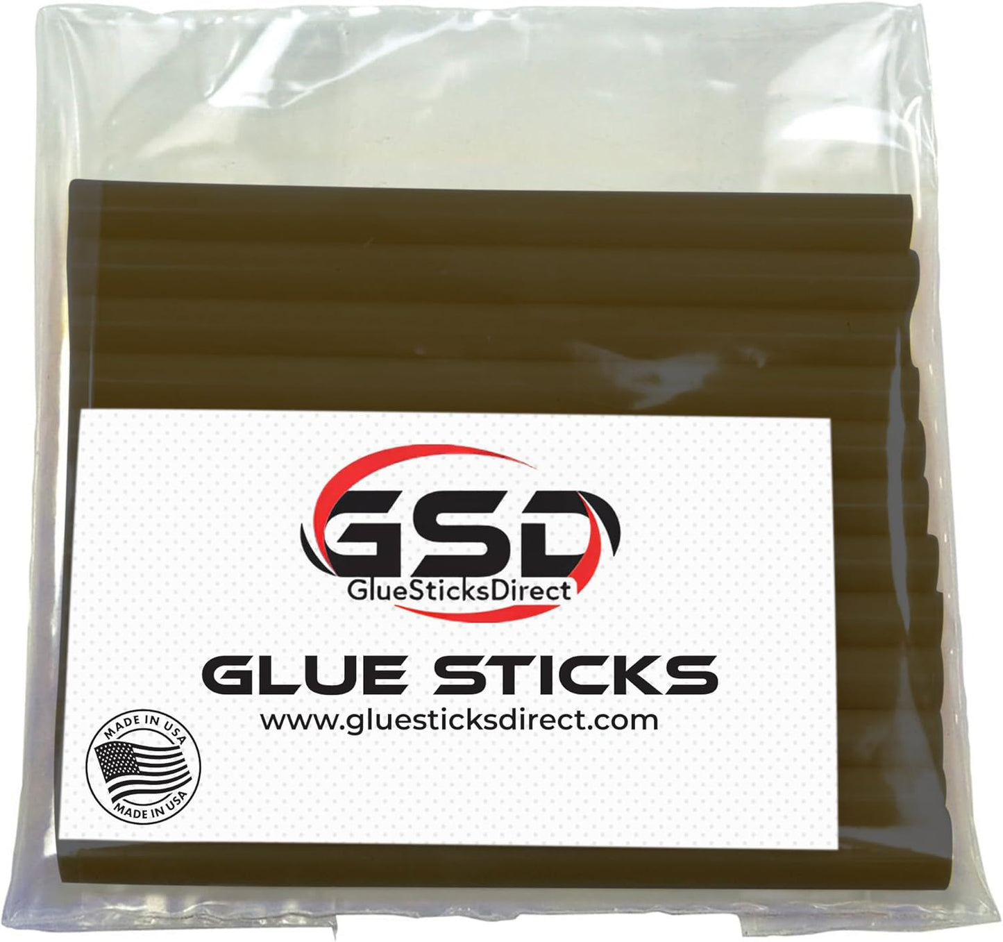 GlueSticksDirect Mini Size Hot Melt Glue Sticks for Glue Gun - Bulk 4in Brown Dark Chocolate Glue Sticks - Great for Art Craft Repairs - 5/16" X 4" (24 Sticks) - Made in USA