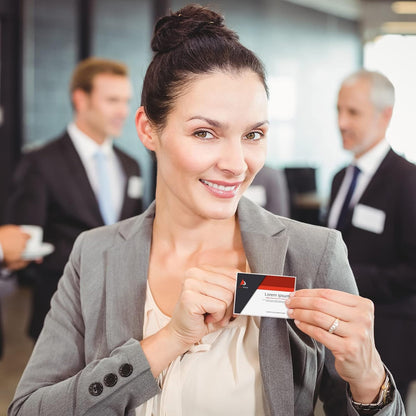 Eaasty 200 Pcs Name Tags with Pins ID Clear Plastic Badge Holder Pin Style Name Badge Holders with Inserts ID Card Plastic Badge Sleeve, 2.44 x 3.58 Inch(Gold Clip)