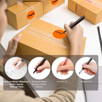 PARLAIM 2 inch Round Color-Code Dot Sticker Labels, 4 Rolls 2000 Adhesive Label Pack in Dispenser Box, Orange