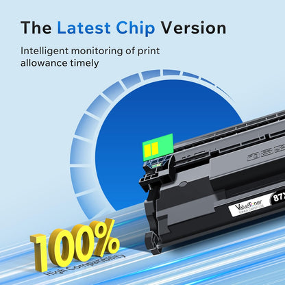 Valuetoner 87X High Yield Black Toner Cartridge Replacement for HP 87X 87A CF287X CF287A for HP Laserjet Enterprise M506 M506dn M506n Pro M501 M501dn M506 M506x M527 M527dn Printer Ink (Black, 2-Pack)