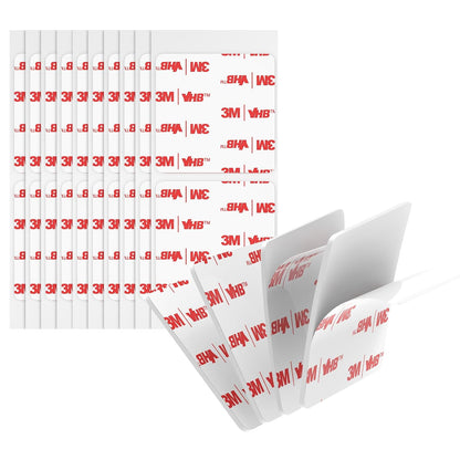 3M Double Sided Adhesive Pads Heavy Duty VHB 2" x 2" 0.025in Thick 20 PCS Square White 4930 Strong Adhesive Mounting Waterproof Foam Tape for Car Home Office Decor