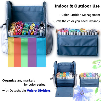 Togood Ultra-Large Storage Marker Pens Backpack, Shoulder Bag for Pens. Up to 300pcs pens