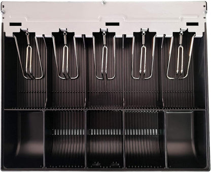 HK SYSTEMS SAM4S Cash Drawer Insert Money Tray Metal Wire Gripper 57 with 160key Wet Cover, 5 Bills and 5 Coins (Bundle)