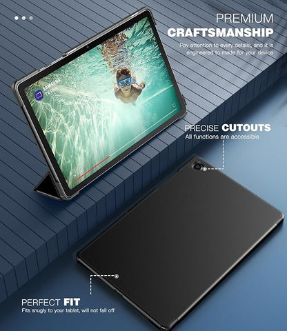 TiMOVO Case for Samsung Galaxy Tab A9+/A9 Plus 11 Inch 2023, Slim Lightweight Stand Hard Back Shell Protective Cover for Galaxy Tab A9+ Tablet SM-X210/X216/X218, Auto Wake/Sleep, Black
