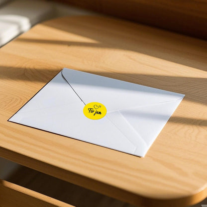 1000 PCS Yellow Dots Stickers 1.5 Inch Vinyl Color Coding Round Sticker Removable Writable Circle Labels Roll for Inventory Office Classroom