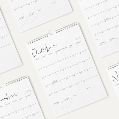 Karto Wall Calendar 2025-2026 - Vertical 11x17 inch July 2025 to December 2026 - Boost Your Productivity and Easy Planning with the Aesthetic Monthly Calendar - Cursive