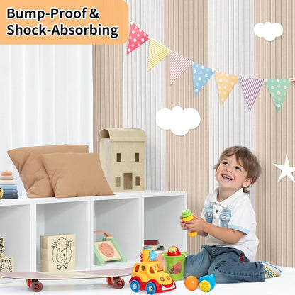 Smarpau 12 Pack Large Cork Board, 48"x36" Felt Bulletin Board, Corkboard with 35 Pushpins 50 Removable Security Stickers, Cork Boards for Office Home