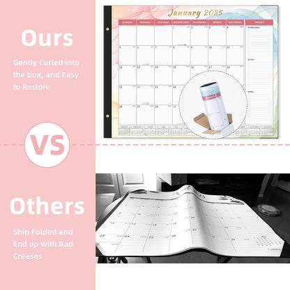 Ospelelf Desk Calendar 2025-2026 Large 22'' x 17'' Calendar 2025 Monthly Desktop Calendar, 18 Month Calendar, Use Jan 2025 - June 2026