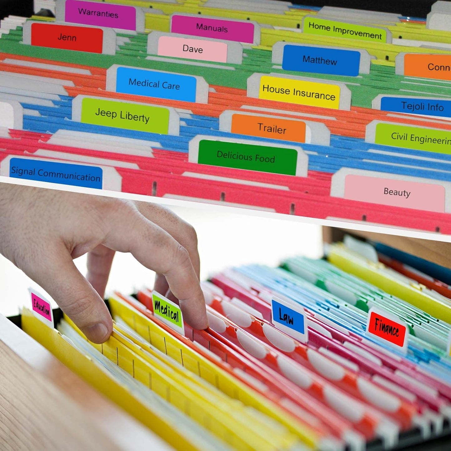 3000 PCS 10 Rolls Rectangular Color Coding Stickers 1.57 x 0.75 Inch Self-Adhesive Color Coding Label 10 Assorted Colors for Inventory and Home Organize, File Classification