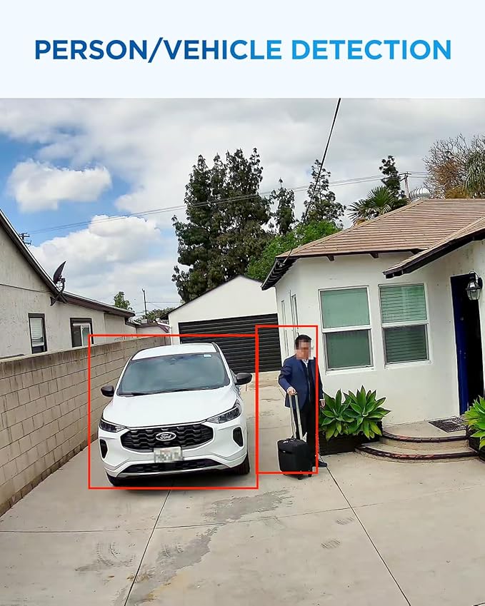 4COVR 4K PoE Security IP Camera Outdoor IP67, 8MP UHD Wired Surveillance Dome Camera with Smart Human/Vehicle Detection, 110° Wide View Angle 2.8mm Lens, 18Pcs IR LED HD 100ft Night Vision, LY97AX8MA