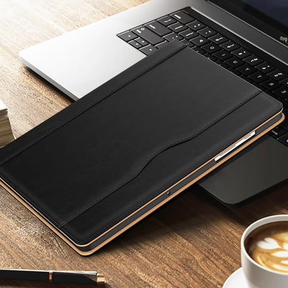 OKP Case for Samsug Galaxy Tab A9+ Plus 11 inch 2024(SM-X210/X216/X218), PU Leather Folio Cover with Multi-Angle Stand//Pen Holder, Auto Wake/Sleep Case for Galaxy A9+ 11" Tablet (Black)