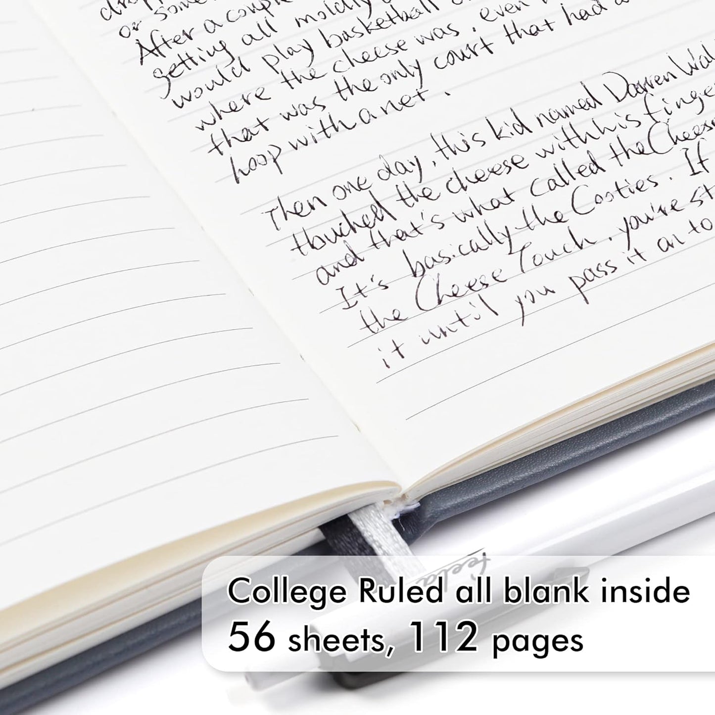 feela 6 Pack Pocket Mini Notebooks Bulk, Small Cute Memo Notepads Hardcover College Ruled Lined Journals with Pen Holder for School Business Work, with 6 Black Pens, 3.5”x 5.5”, A6, Gray