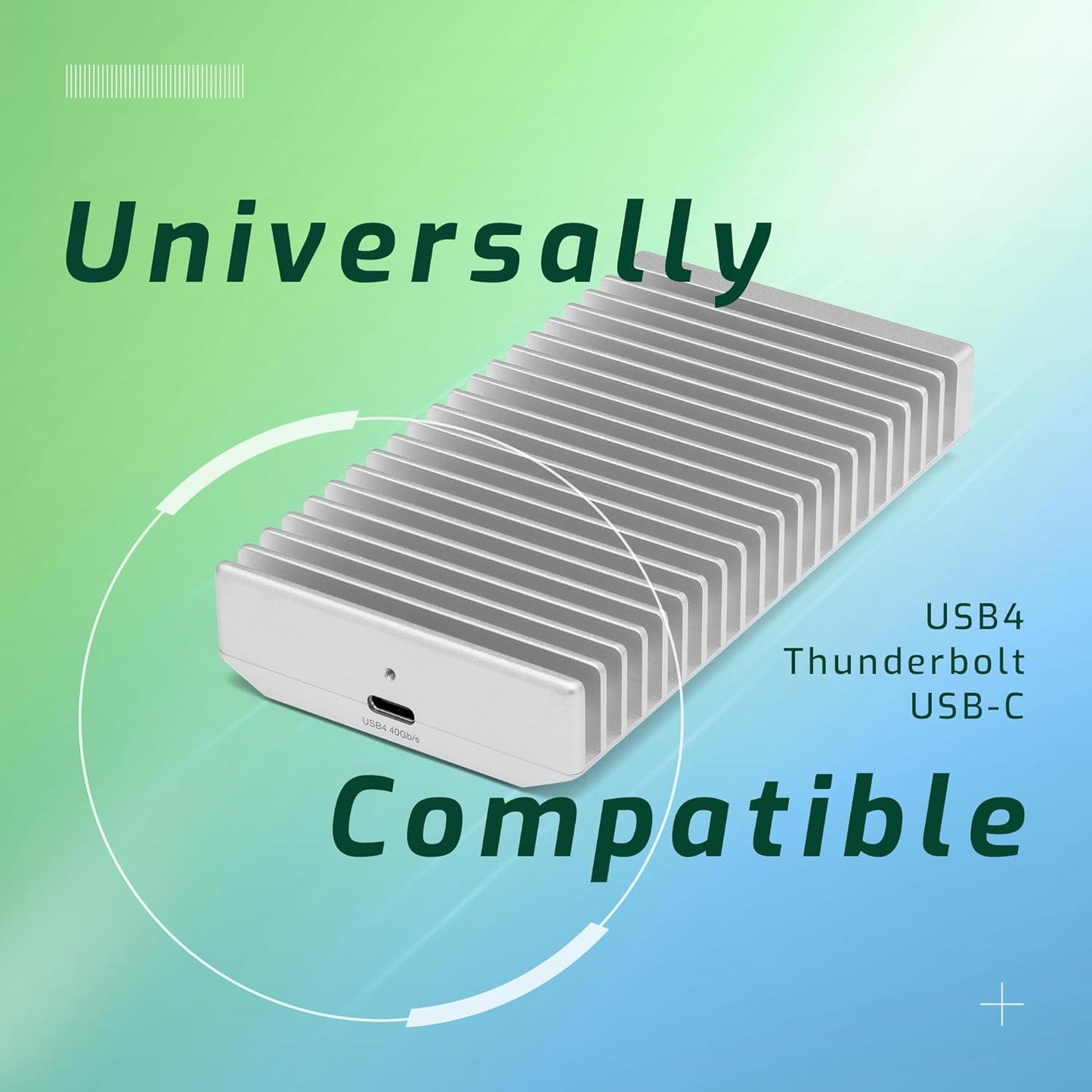 OWC 4TB Express 1M2 40Gb/s Portable NVMe SSD USB4 (Thunderbolt Compatible/USB-C) Ultra Fast External SSD Drive with Aluminum Heat Sink Enclosure