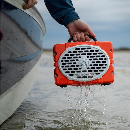 Turtlebox Original Gen 3: Portable Outdoor Bluetooth Speaker – Ultra-Loud (120dB), Waterproof (IP67), Rugged, Impact-Resistant, 3-Day Battery | Party Mode: Unlimited Pairing for Stereo Sound, Orange