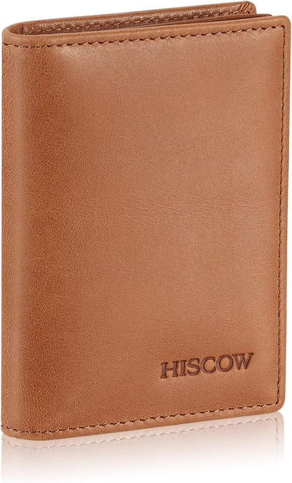 Leather Business Card Case Holder for Men & Women, Italian Calfskin