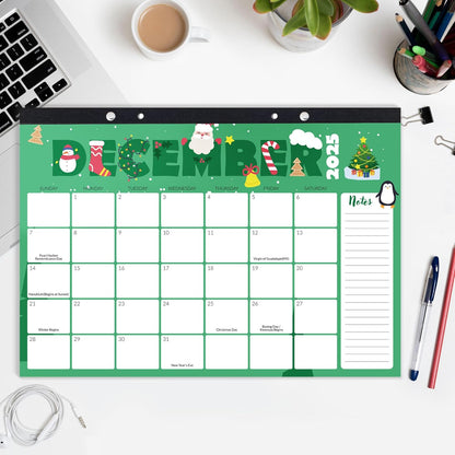 SUNEE Desk Calendar 2025-2026, 18 Months from Oct. 2025 to Mar. 2027, 17"x12" Academic 2026 Calendar for Home, School, or Office Desk Top Organizing, Seasons Color Monthy Calendar 2026