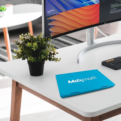 MaxMark Extra Large Blue Ink Stamp Pad - 8.25" x 11.5" - Industrial Felt Pad - Blue Color