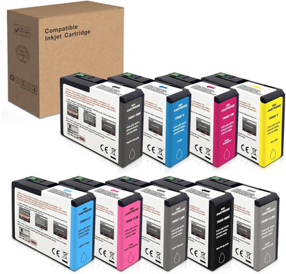 T850 Ink Cartridge Remanufactured T8501 T8502 T8503 T8504 T8505 T8506 T8507 T8508 T8509 Ink Cartridge Replacement for Surecolor P800 Printer(9-Color)