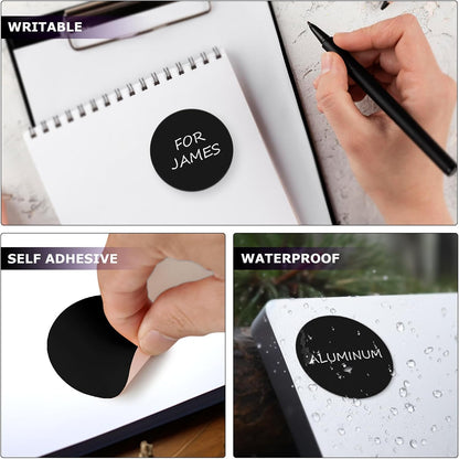 Black Dot Stickers 2 Inches Round Sticker, Circle Colored Labels Color Coding Labels for Office Classroom Toddlers Activity 80 Pieces