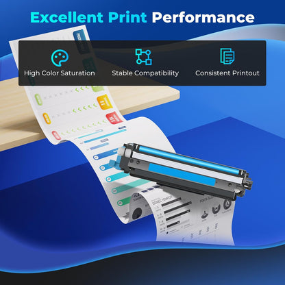 206A Toner Cartridge Color Laser Jet Pro MFP M283fdw M283cdw Compatible with HP 206A 206X HP206A W2110A Black Toner Cartridge