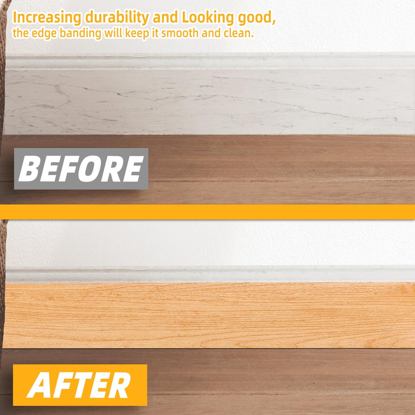 GSCIT Club Wood Grain Repair Tape, 2.3 inch X 15ft Self Adhesive Maple Grain Repair Patch for Tables, Chairs, Baseboards, Doors, Windows, Floors, Handicraft DIY.