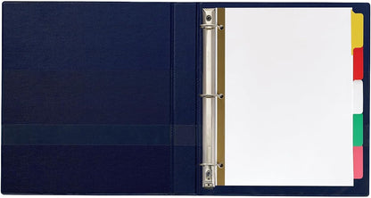 Avery Big Tab Write & Erase Dividers for 3 Ring Binders, 5-Tab Sets, Multicolor Divider Tabs, Great for Organizing Projects, Reports, Finances, and More (48-Pack of 23076)