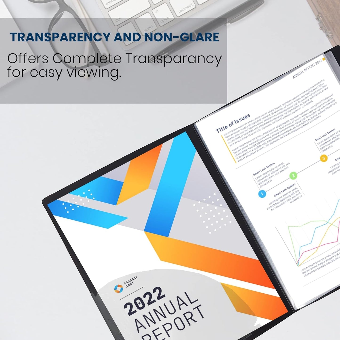 PERFORMORE Presentation Folder, 24 Pocket Presentation Display Book (Black) with Plastic Sleeves, 48 Pages Capacity for 8.5" X 11" Sheet Size Paper, Portfolio and Sheet Protector Binder (2)