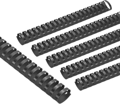 PATIKIL 38mm (1-1/2") Plastic Binding Combs, 50 Pcs 21 Rings Comb Binding Spines 310 Sheet Capacity Letter Size for Binding Paper Sheets Notebook Calendar Picture Album, Black