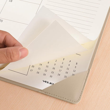 Desk Calendar 2025-2026 Large 22x17, July 2025-December 2026, 18 Months Big Desk Pad Calendar with Desktop Mat and Plastic Cover for Home Office School Planning, Apricot