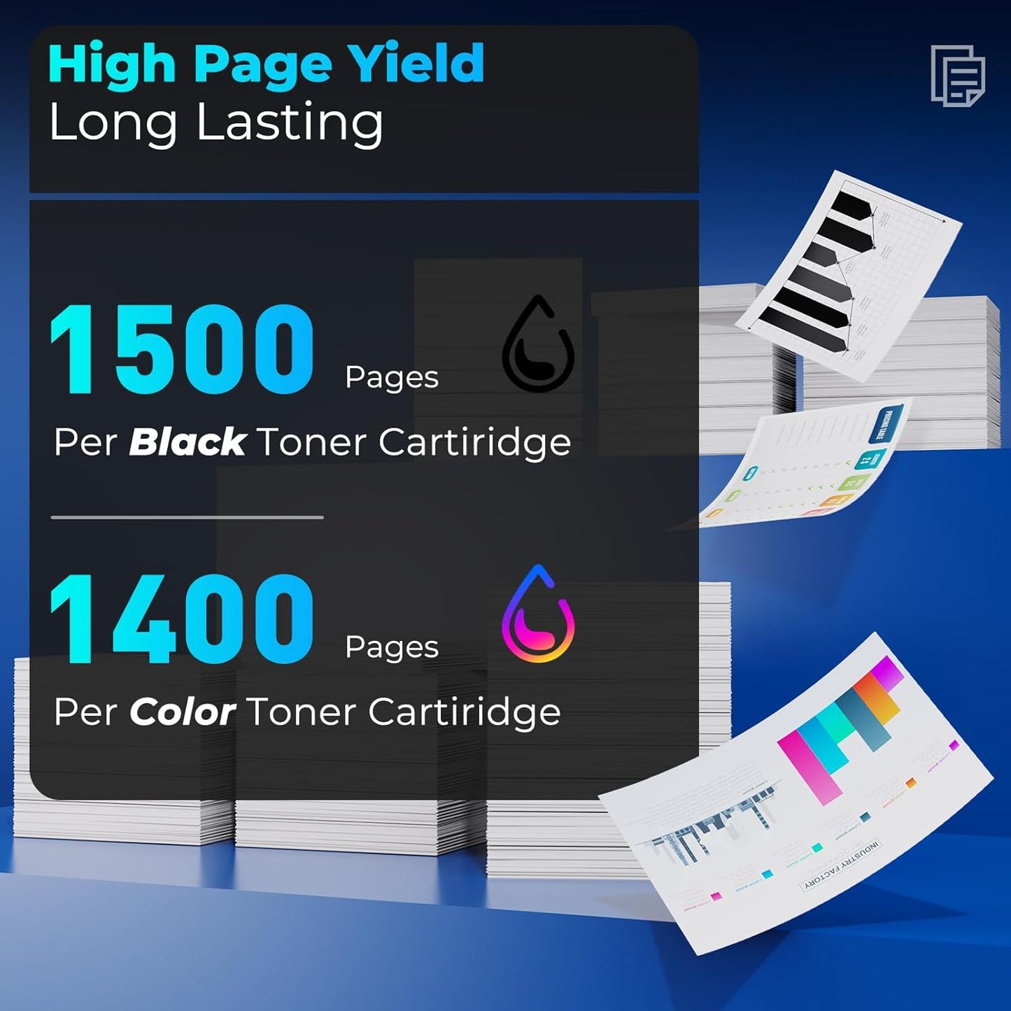 201A Toner Cartridges Compatible for HP 201A 201X HP201A for Color Laser Jet Pro MFP M277dw M252dw Toner, Work with Color Laser Jet Pro MFP M277c6 M277n M252n, Black Cyan Magenta Yellow 4 Pack