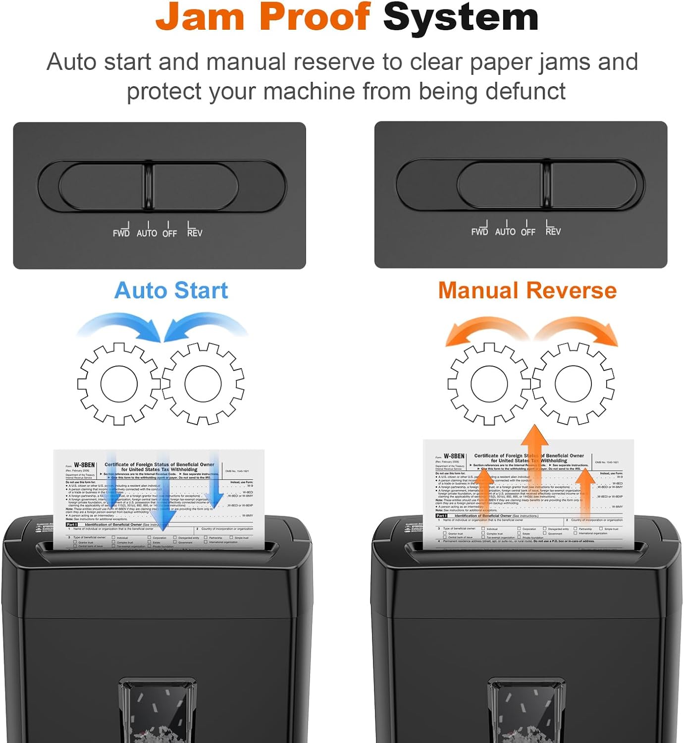 Bonsaii Paper Shredder, 10-Sheet Home Office Shredders, Micro Cut Home Use Paper Shredder with 5.5 Gallons/P-4 High Security/5 Minutes/Shred Card,Staple,Clips (C275-B)