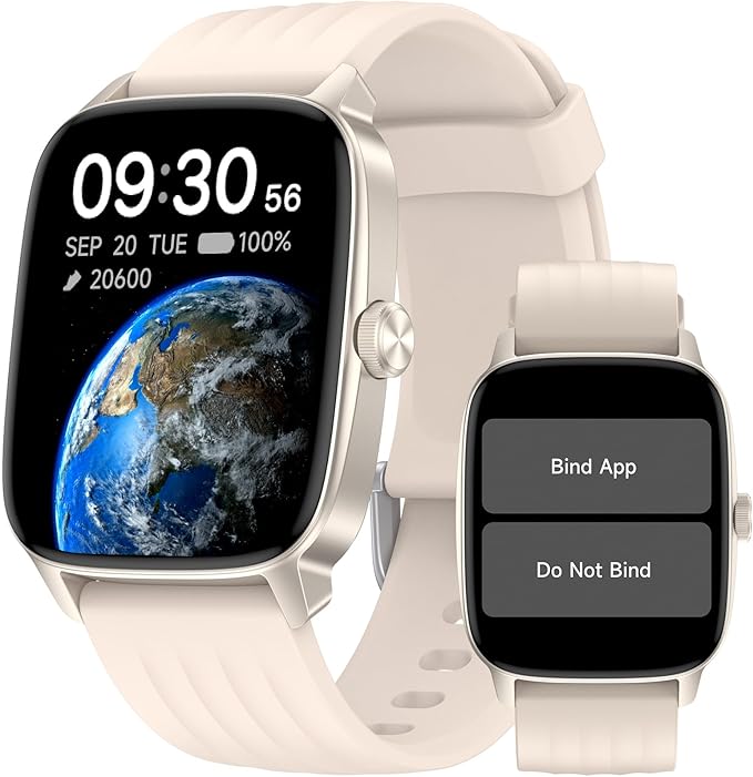 Pedometer Watch No APP/Phone Required, Waterproof Fitness Tracker Watch with Heart Rate Monitor, Large Screen with Pedometer, Sleep Tracking, Calories & Step Counter, Smart Watches for Women Men
