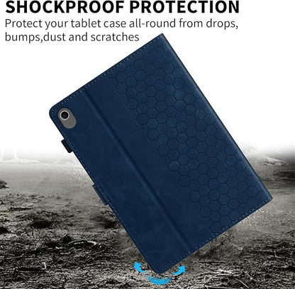 Case for Samsung Galaxy Tab S10 Lite/S10 Fe/S9 Fe 10.9" /S9 11" Tab Cases Multi-Angle Viewing Smart Stand with Pocket Auto Wake/Sleep PU Leather Tablet Flip Folio Cover Blue