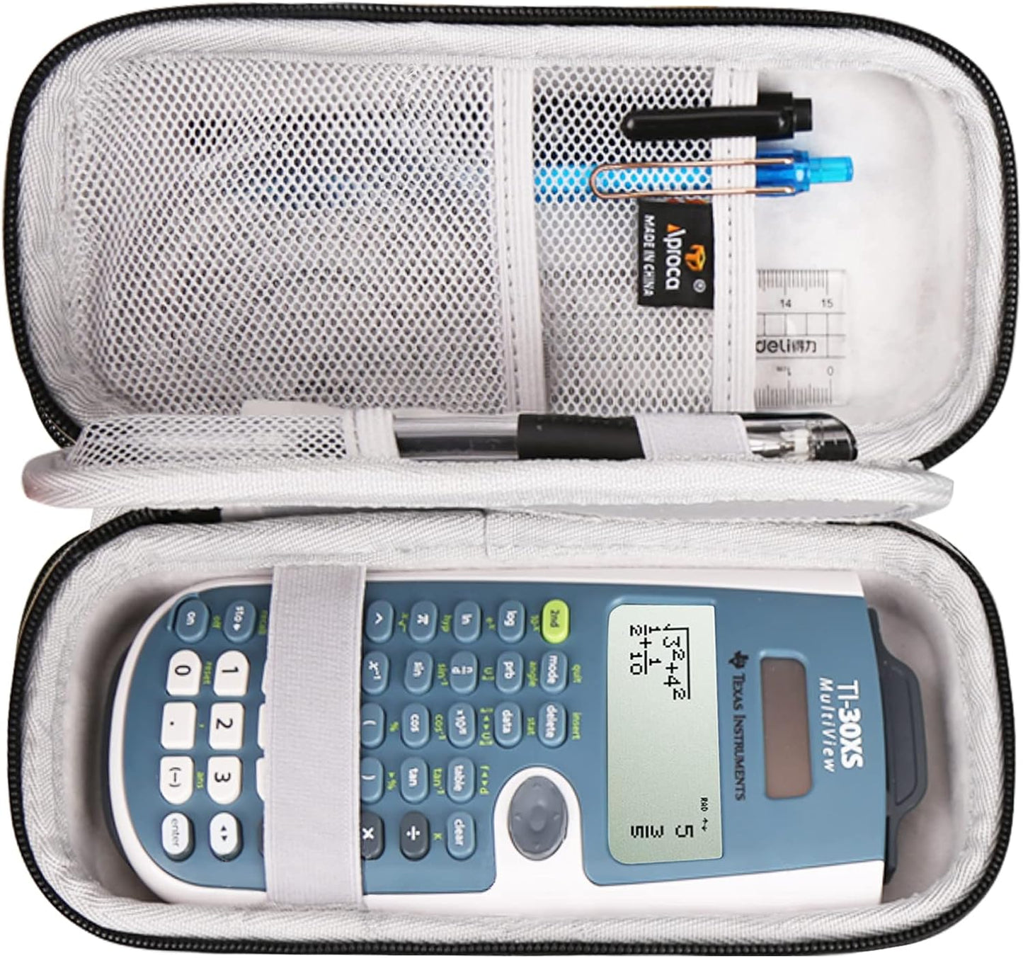 Aproca Hard Travel Storage Carrying Case, for Texas Instruments TI-30XS MultiView Scientific Calculator and Accessories (Case Only)