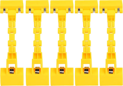 5pcs Sign Clips Clip Holder Sign Holder Clip Paper Holder for Table Top Clip On Sign for Paper Holder Computer Monitor Handy Artist Supplies Holder(5pcs Yellow)